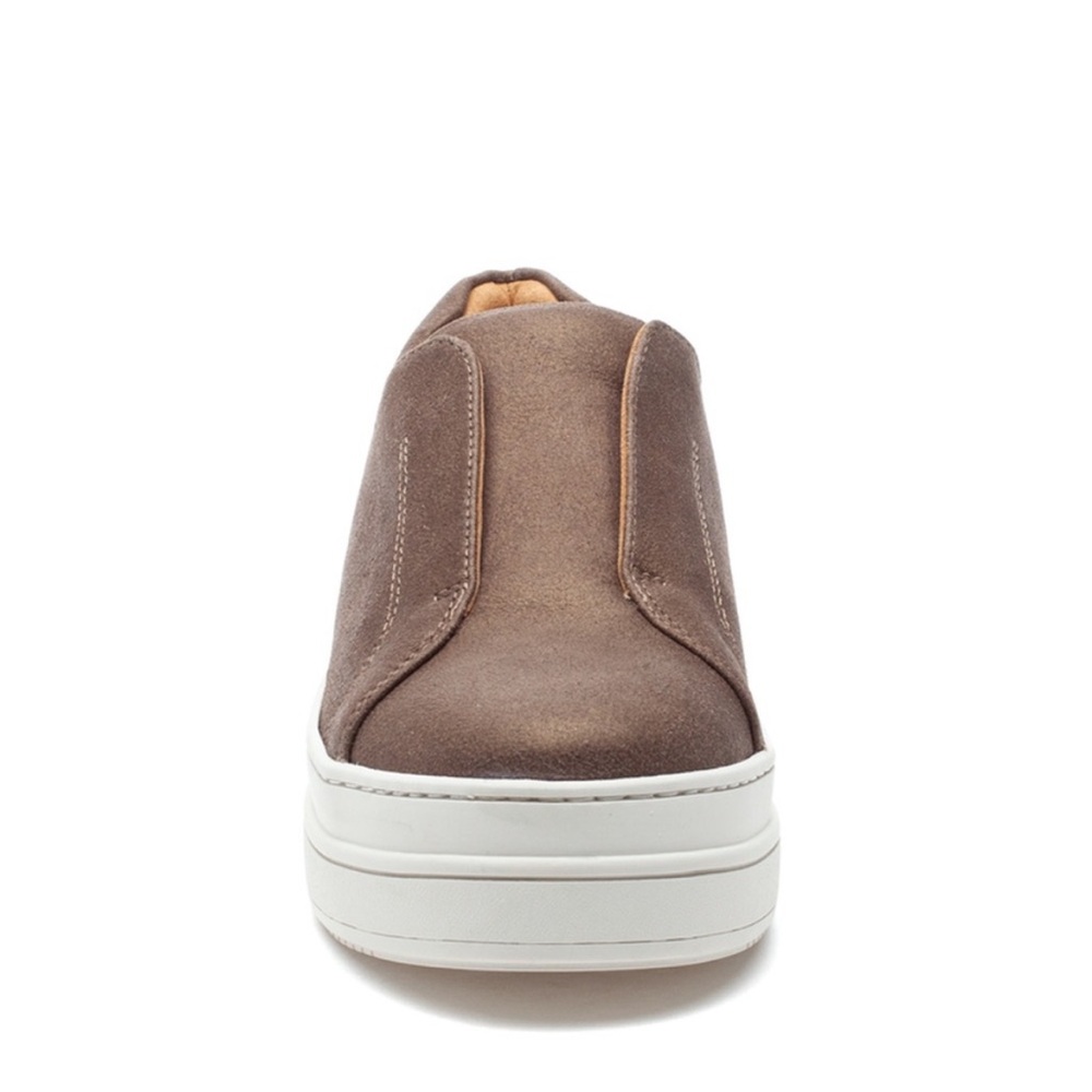 NWT J/SLIDES NOEL Bronze Brush Suede Sneaker - Picture 4 of 15